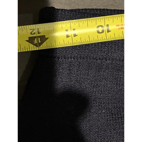 Vtg St John 2pc Skirt Suit Navy Blue Santana Knit Zip Front Jacket Size 2 Fringe - Picture 15 of 16